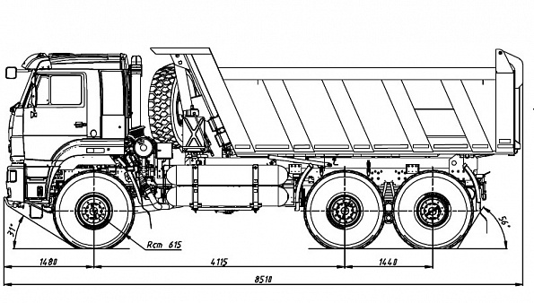 KAMAZ-65222-38 на КПГ