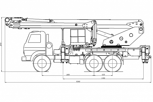 Автогидроподъемник телескопический АГП-36-5К