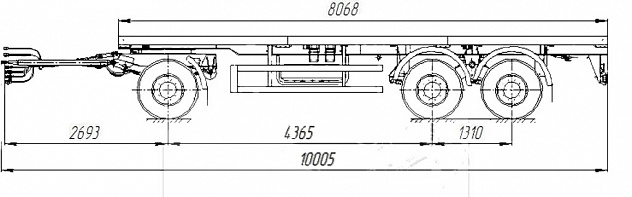 ТЗА-589301 (шасси односкатный)